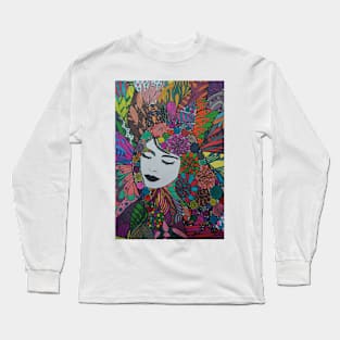 Lady portrait T-shirt Long Sleeve T-Shirt